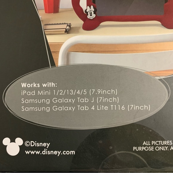 Disney Minnie & Mickey Mouse Silicone Tablet Case-New in Box - Picture 9 of 9